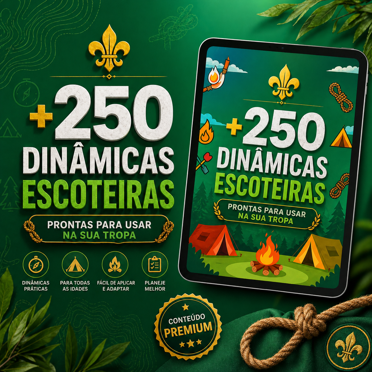 +250 Dinâmicas Escoteiras